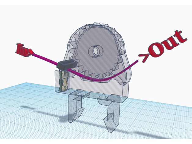 TronXY X5 Snap On Filament Guide/Cleaner 3D Print Model