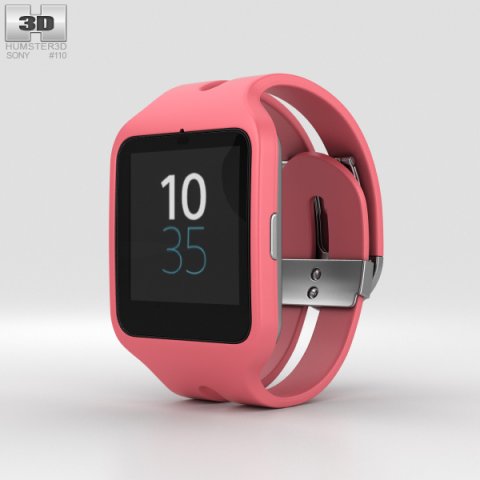 Sony SmartWatch 3 SWR50 Pink 3D Model