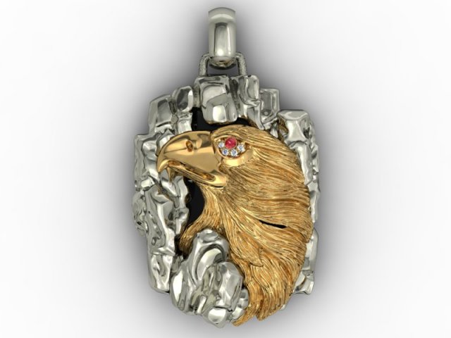 Eagle Necklace 3D Model