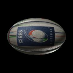 Rugby ball six nations 3D Model