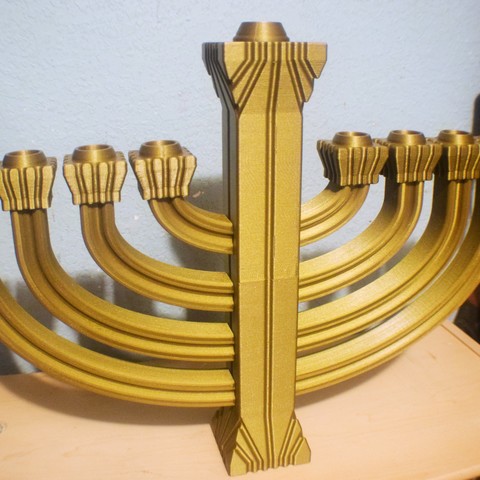 Menorah 3D Print Model