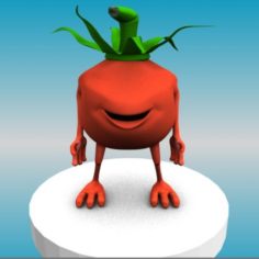 tomato character(Tubes PDV)						 Free 3D Model