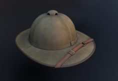 The old hat of a traveler archaeologist 3D Model