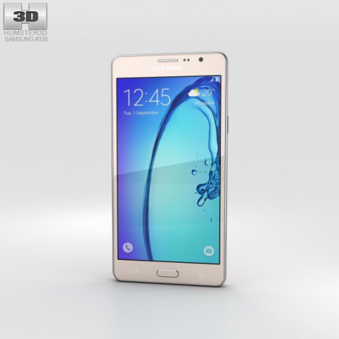 Samsung Galaxy On5 Gold 3D Model