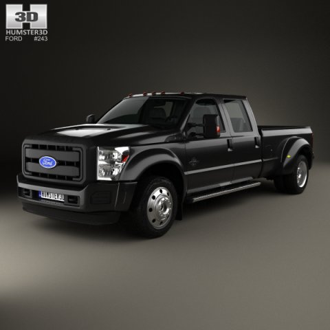 Ford F-450 Crew Cab XL 2015 3D Model