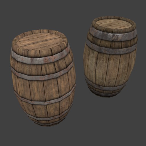 barrel_wood_01						 Free 3D Model