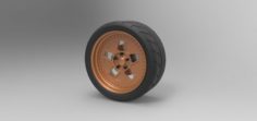 Wheel from Ford Mustang Hoonicorn RTR 3D Model