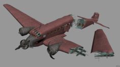 Junkers destroyed 3D Model