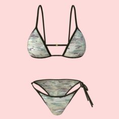 Sexy Army Bikini P02 3D Model