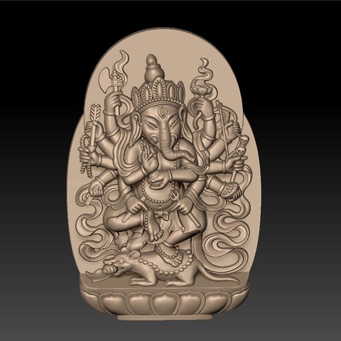 Ganesha - 3D Model by Anish2