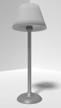 Basic Tall Lamp 3D Model