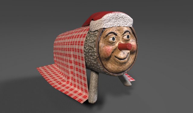 Christmas CagaTio – Nadal 3D Model