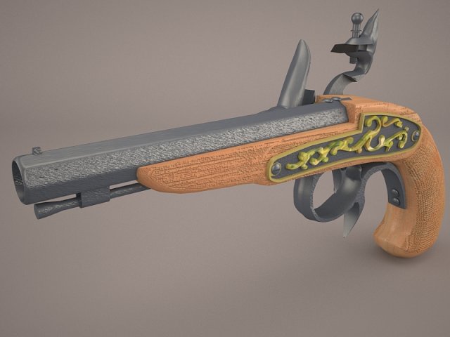 Buccaneer Gun 3D Model