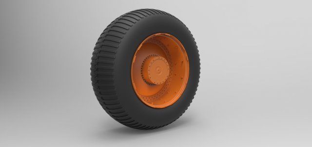 Wheel from Overland train 3D Model