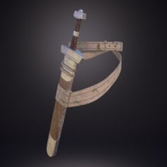 Sword with scabbard 3D Model