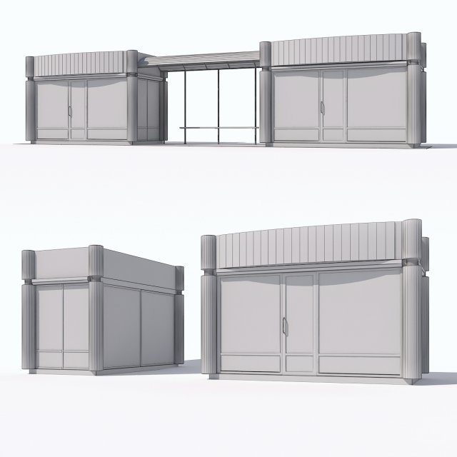 Typical stop and stall 3D Model