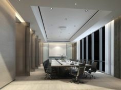 Conference room office reception hall 19 3D Model
