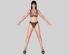 Sexy Bikini Girl 05 3D Model