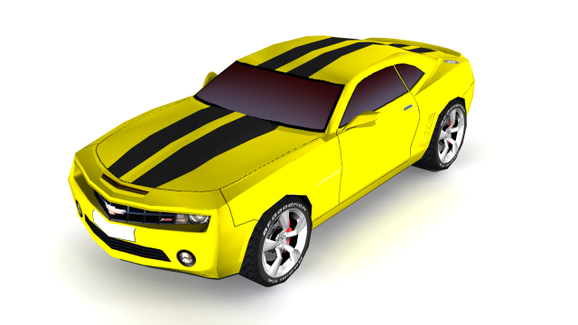 Chevrolet Camaro Lowpoly 3D Model