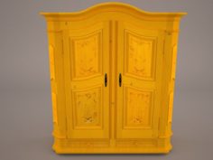 Wooden Cabinet 3D Model