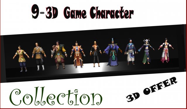 09 Game Character Collection A1 3D Model