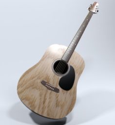 Acoustic Guitar Comet 3D Model