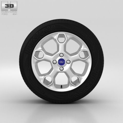 Ford Fiesta Wheel 17 inch 001 3D Model