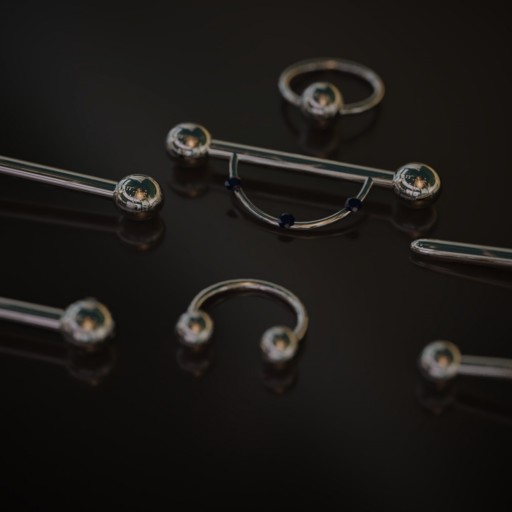 Barbell Piercings						 Free 3D Model