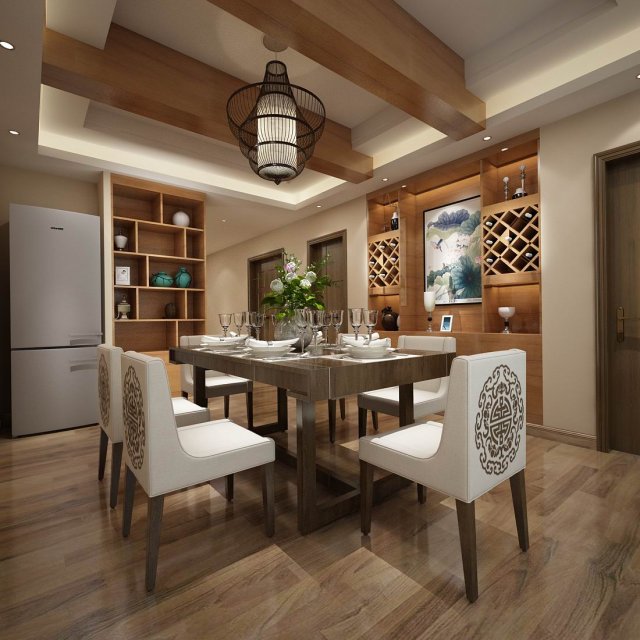 Family – kitchen – restaurant 488 3D Model
