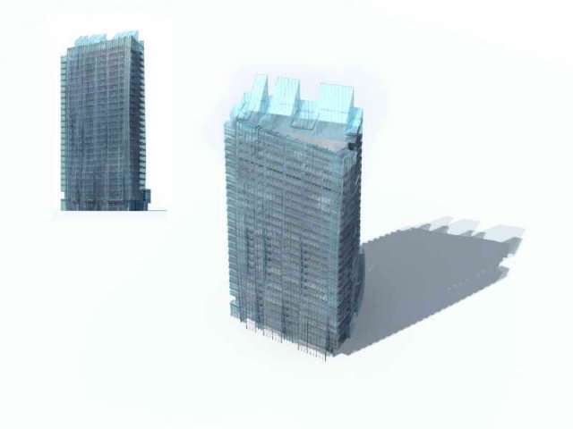 Large City Commercial Street office building design – 171 3D Model