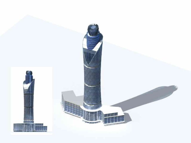 Large City Commercial Street office building design – 207 3D Model
