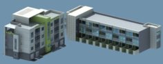 School building 058 3D Model