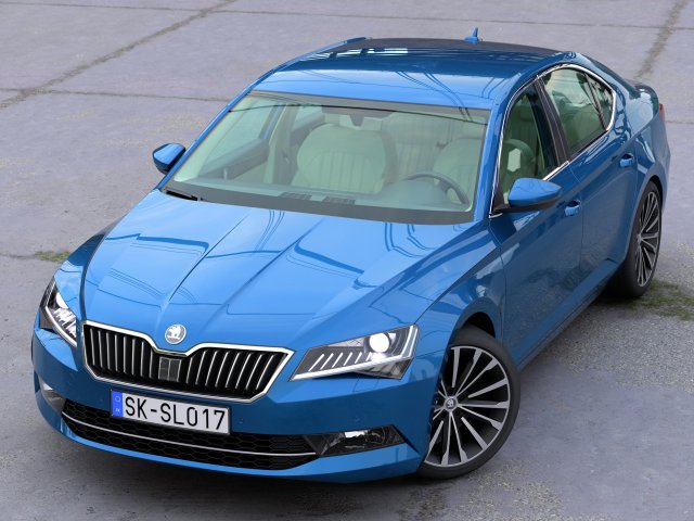 Skoda Superb 2018 3D Model