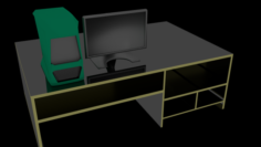 A desktop pc Free 3D Model