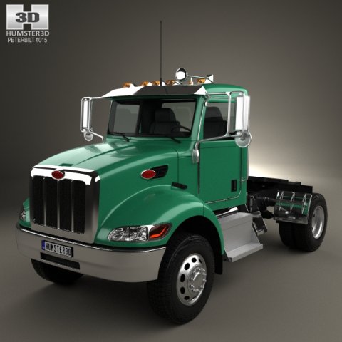 Peterbilt 335 HE Tractor Truck 2008 3D Model