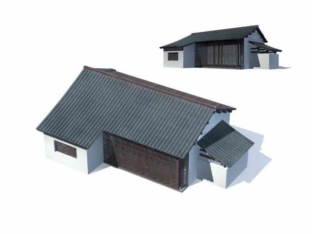 Large City Commercial Street office building design – 44 3D Model