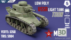 3D-Model 
MC-1 USSR Toon Tank * Big *