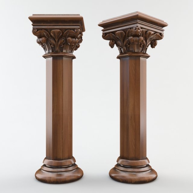 Gothic column CNC 3D Model