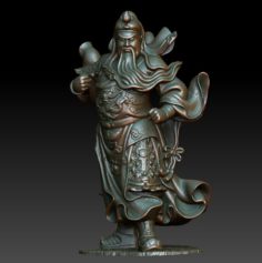 HD Scan Guan Gong 31 Statue – Ready Print 3D Model
