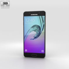 Samsung Galaxy A3 2016 Black 3D Model