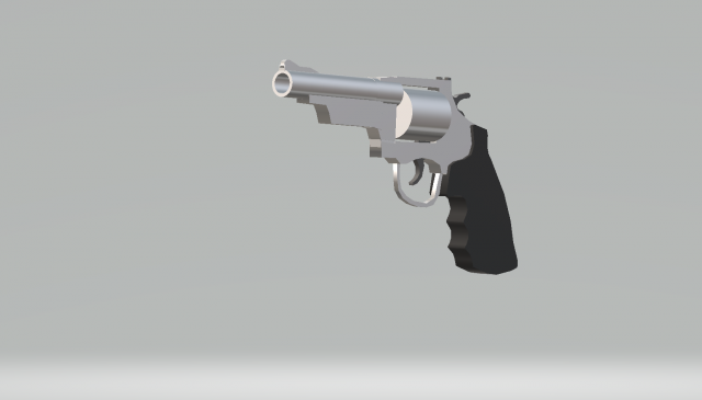 Revolver SW 357 Magnum 3D Model