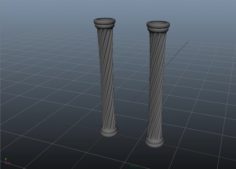 Decorative column 3D Model