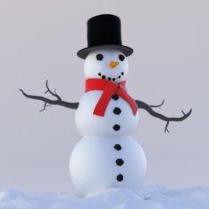 SNOWMAN 3D MODEL 3D Model