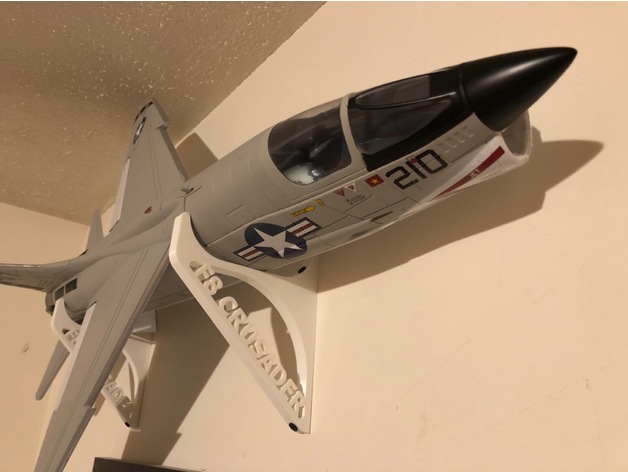 F-8 Crusader wall mount 3D Print Model