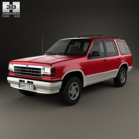 Ford Explorer 1990 3D Model