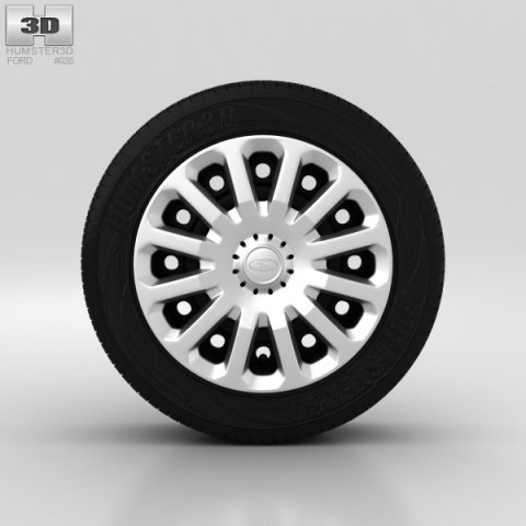 Ford Fiesta Wheel 15 inch 005 3D Model