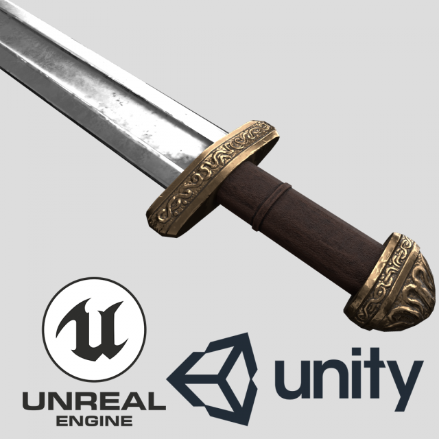 Viking Sword 3D Model