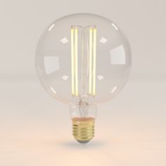 Decorative Edison LED Bulb Globe 3D 3D Model