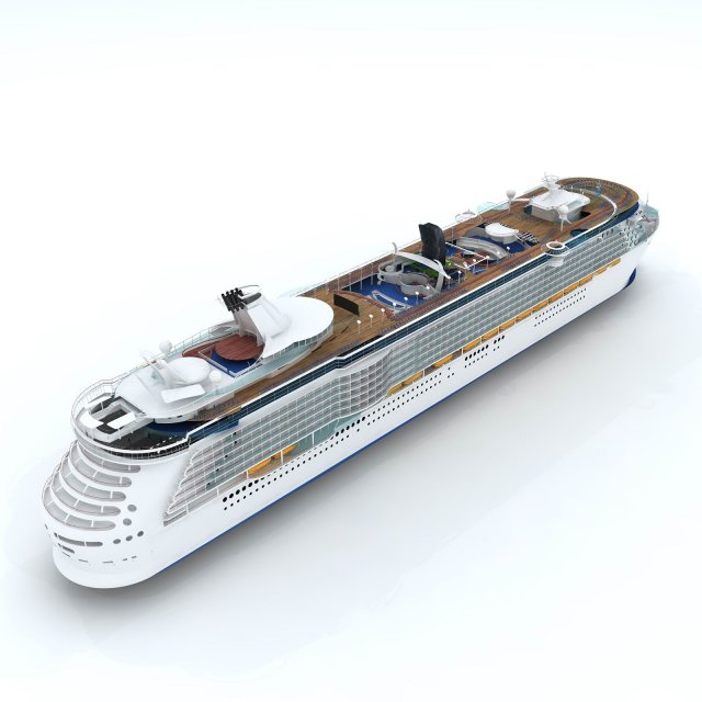 Passenger boat transport 35547 3D Model