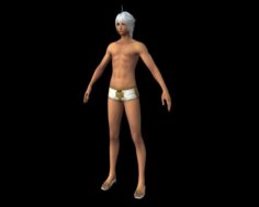 Sexy Boy Character 3D Model